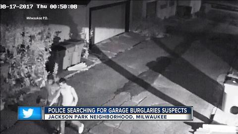 Milwaukee Police seek 3 suspects wanted in more than a dozen south side garage burglaries