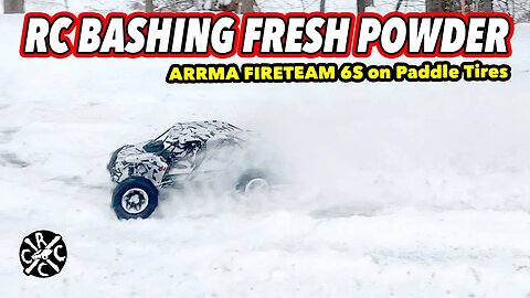 RC Bashing Fresh Powder With The ARRMA Fireteam
