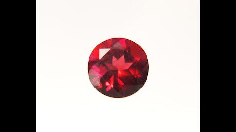 Hydrothermal Red Beryl Bixbite Round Brilliant