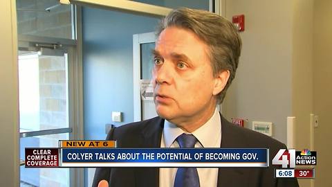 Colyer talks about possibility of becoming governor