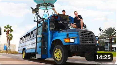 Surprising TFue With A Fortnite Battle Bus In Real Life