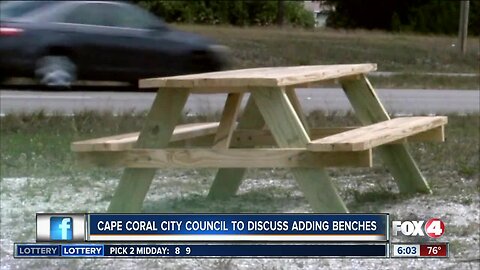 Cape Coral City Council to discuss adding benches