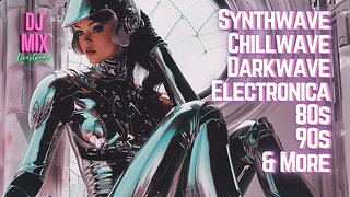 Friday Night Synthwave 80s 90s Electronica and more DJ MIX Livestream AI Art Showcase / Chrome Future Edition