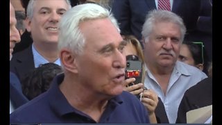 Trump associate Roger Stone speaks out following FBI arrest in Russia investigation