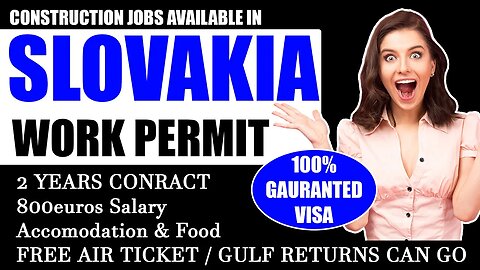 Slovakia work permit visa 2023 Slovakia work visa for indians in slovakia work visa 2023 a2zservicez