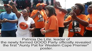 SOUTH AFRICA - Cape Town - De Lille reveals Aunty Pat for Western Cape Premier Poster (Video) (Kqt)