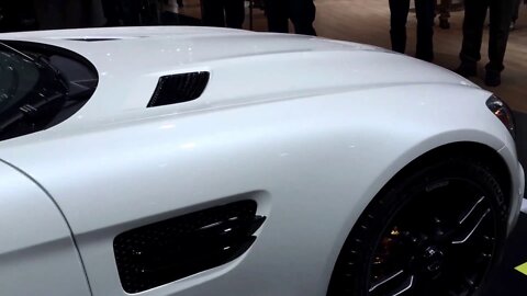 The Mercedes Benz AMG GT at the 2016 Detroit NAIAS auto show