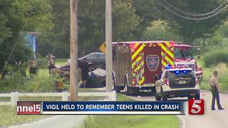 2 Students Killed In Crash; Vigil Held