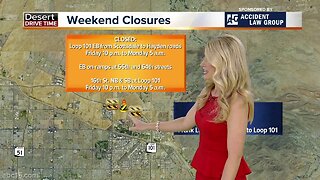 Road closures this weekend