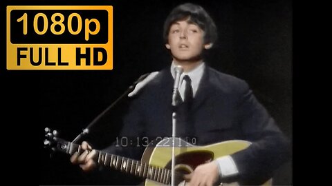 (COLORIZED) The Beatles - Yesterday (blackpool)