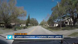 Largo City Council considers lowering speed limits on residential streets