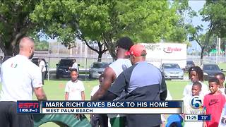 Miami Hurricanes hold youth camp in West Palm Beach