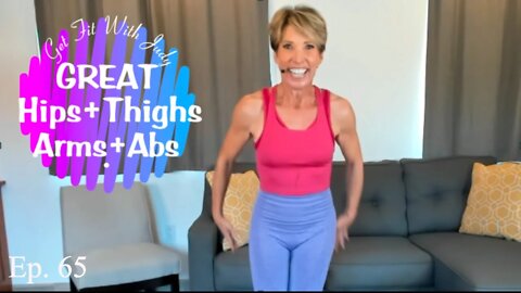 GREAT ARMS + ABS + HIPS + THIGHS | At Home Workout With Judy