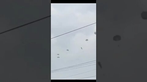 Soldier parachute fails to open.