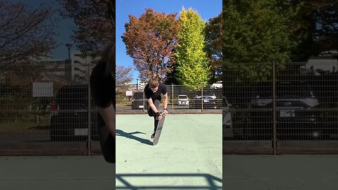 Freestyle Skateboard Trick: Cross-foot Sidewinder