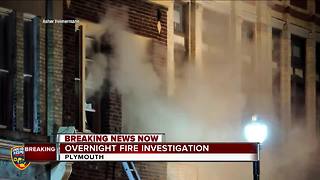 Fire guts apartment building in downtown Plymouth