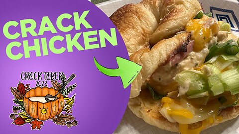 Crack Chicken, an EASY and TASTY crockpot meal! #crocktober