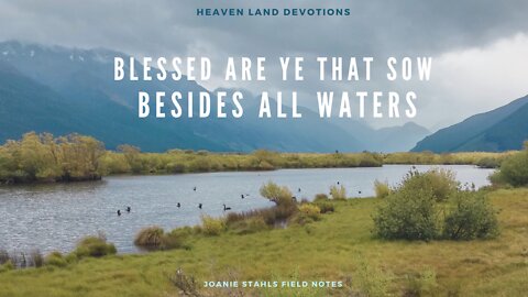 Heaven Land Devotions - Blessed Are Ye That Sow Besides All Waters