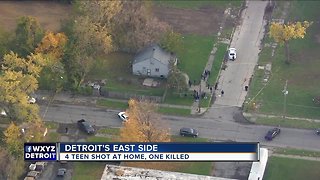 1 dead, 3 injured during shooting at home on Detroit's east side