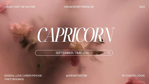 CAPRICORN Monthlies September / Timeless #allsigns #zodiac #taroscope #capricorn