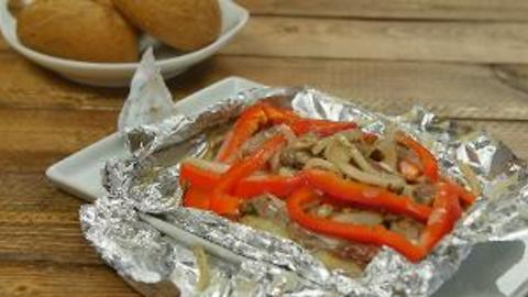 Philly Cheesesteak Foil Packet Dinner