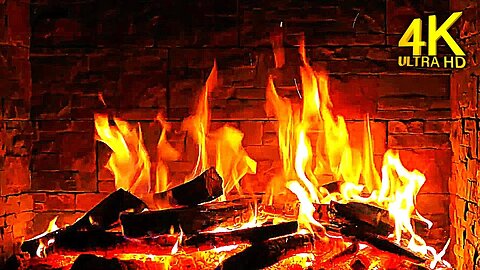 SENSATIONAL FIREPLACE 4K 🔥 Crackling Fire Sounds & Cozy Fireplace 🔥 Best Burning Fireplace