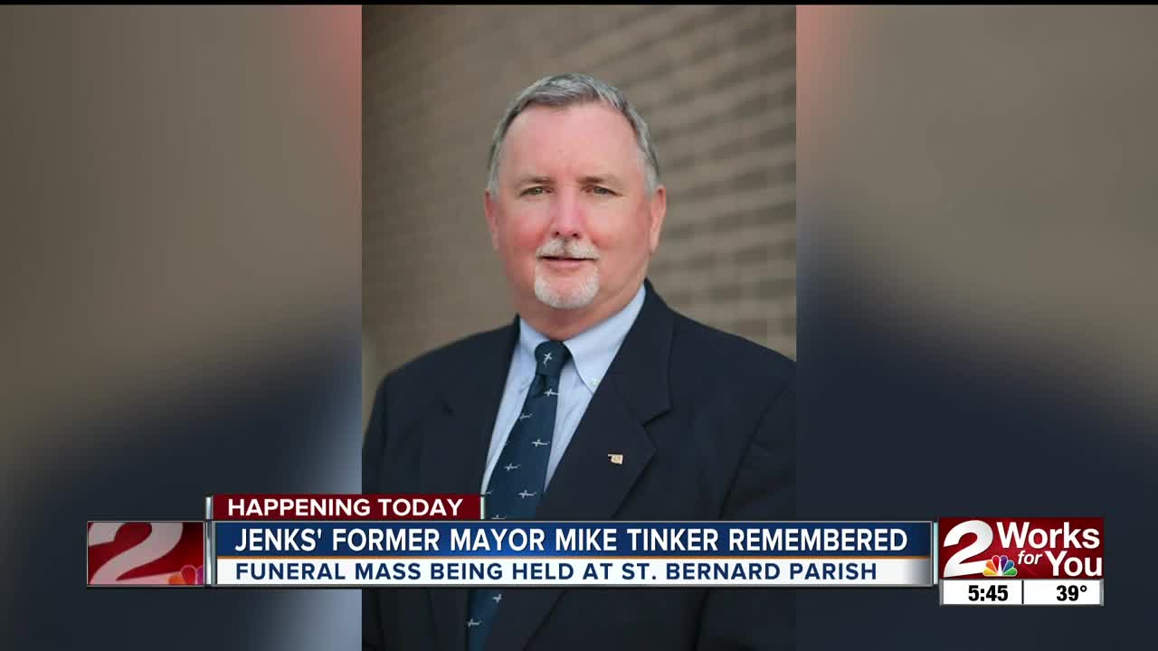 Funeral today for former Jenks Mayor Mike Tinker