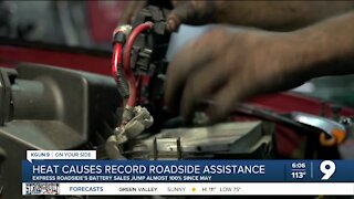 Heat increases demand for roadside service