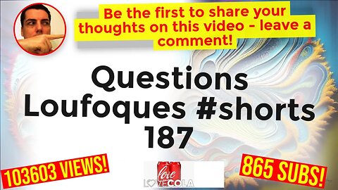 Questions Loufoques #shorts 187