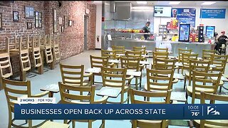 Businesses open back up across the state