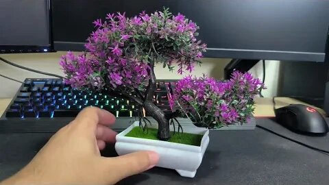 Lindo bonsai artificial do Aliexpress (Unboxing)