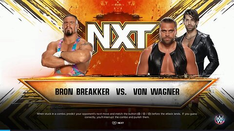 NXT Bron Breakker vs Von Wagner w/Mr. Stone