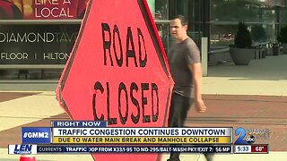 Downtown traffic mess continues into Wednesday morning commute