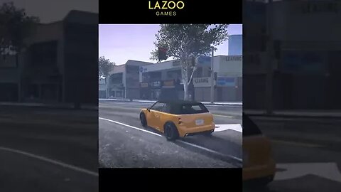 yellow mini car drive #shorts #gta5 #gtav #lazoogames #tiktok