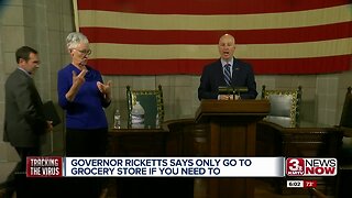 Gov. Ricketts Says Only Go to Grocery Store If You Need to