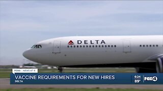Delta requiring new hires to be vaccinated
