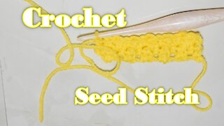 How to Crochet the Seed Stitch [Easy and Beginner Friendly]