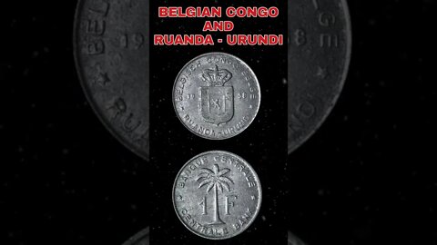 Belgian Congo and Ruanda - Urundi 1 Franc 1958. #shorts #coinnotesz #viral