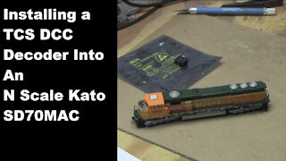 Installing a TCS Decoder Into a Kato SD70MAC