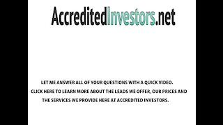 Accredited Investor 2021