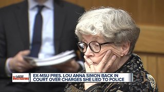 Ex-MSU president Lou Anna Simon back in court over charges she lied to police