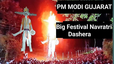 Pm Modi Gujarat Biggest festival Navaratri Dasera