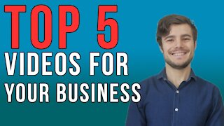 Top 5 Videos Small Businesses should be creating | Promotional & Marketing Videos