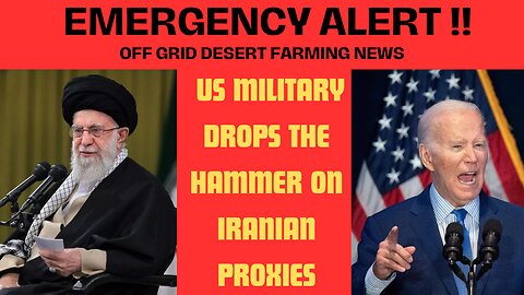 EMERGENCY ALERT: US MILITARY DROPS THE HAMMER ON IRANIAN PROXIES IN SYRIA & IRAQ, ON GOING ATTACKS !