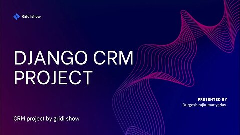 Django CRM Project.