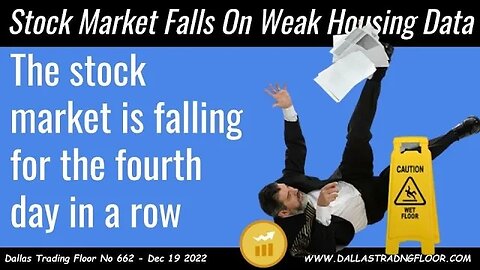 Stock Market Falls On Weak Housing Data