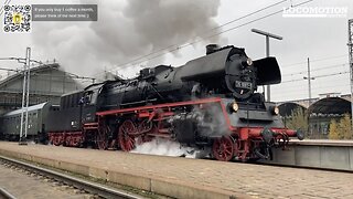 Deutsche Reichsbahn DR, BR 35 1097-1 in Wrocław Główny, Poland - 3rd Dec 2022 Steam Locomotive Train