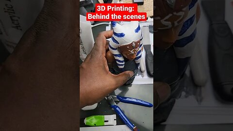 3D Printing: Behind the scenes #3dprinting #shorts #ahsoka