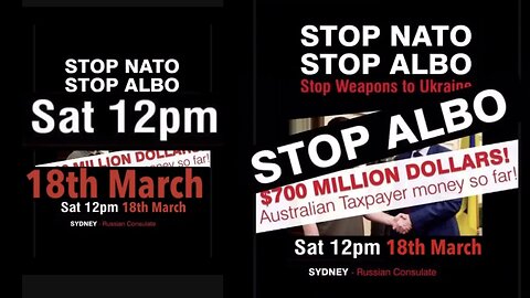 Sydney! Everyone's invited this Saturday! Share! STOP NATO! STOP WW3!