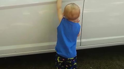 Toddler Boy Got Caught Trying to Steal a Car